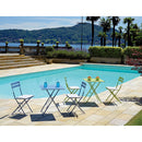 Set da Giardino in Ferro 60X60cm Vorghini Bistrò Quadrato Verde