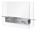 Camino a Bioetanolo da Tavolo 35x12 cm Qlima FFB106 Acciaio