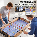 Mini Calcio Balilla Tavolo da Gioco 89x61,5x70 cm 2 Segnapunti Manuali in MDF Viola      