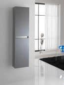 Mobile da Bagno a Colonna 2 Ante in Melaminico 35x18x160cm TFT Bali Piombo