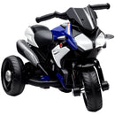 Moto Elettrica per Bambini 3-5 Anni 86x42x52 cm Batteria 6V Velocità 3km/h Blu   