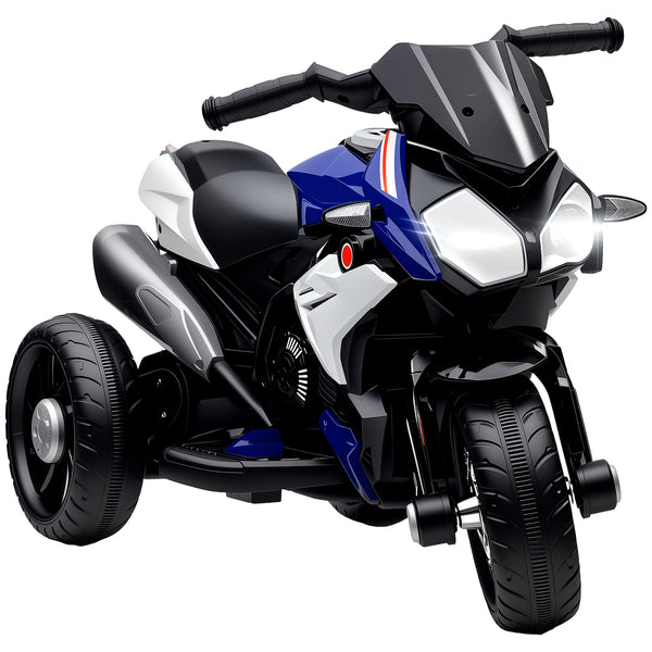 Moto Elettrica per Bambini 3-5 Anni 86x42x52 cm Batteria 6V Velocità 3km/h Blu prezzo