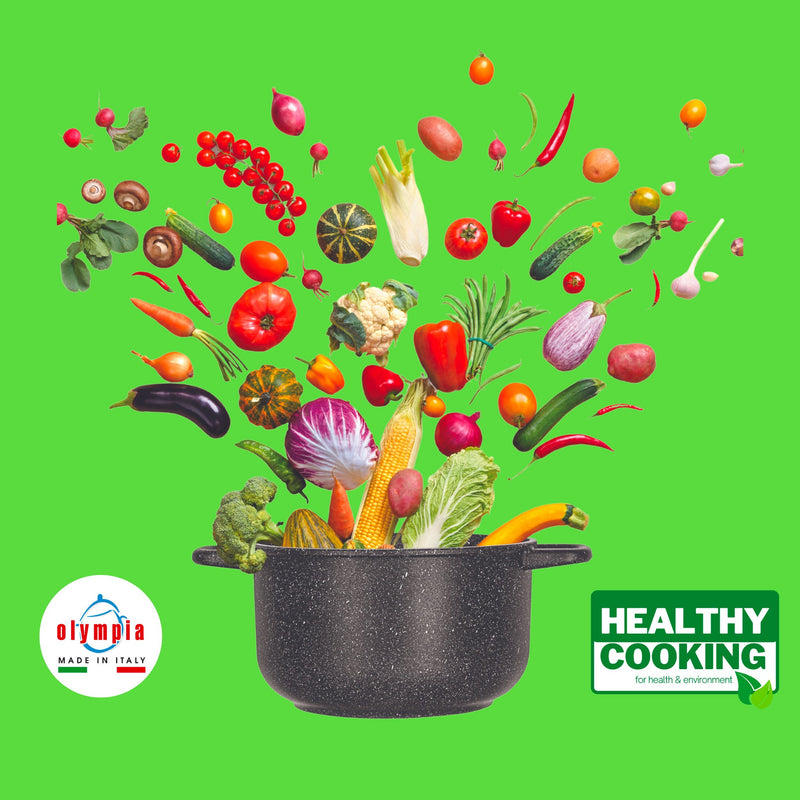 Casseruola Antiaderente 2 Manici Olympia Hard Cook Varie Misure
