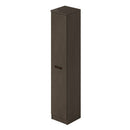 Scarpiera Armadio con anta e ripiani 36x38x182 cm Gabriella fango