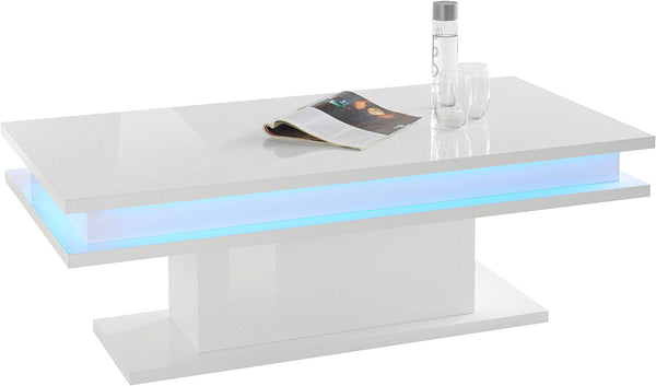 Tavolino da Caffè 100x55x42 cm Little Big Bianco Lucido prezzo