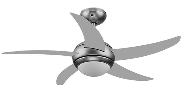 sconto Bauer Silver Ventilateur de Plafond 5 Pales et Lampe Ø130 cm 3 Vitesses