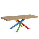 Tavolo Allungabile 200-460x90x77 cm Volantis Premium Quercia Natura Telaio 4B 
