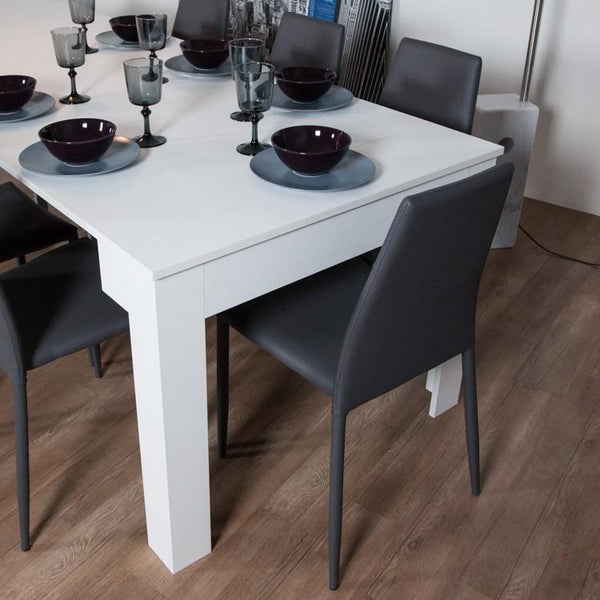 acquista Console en Bois Extensible H75,5x42x95/302cm Itamoby Magic Big Classic Frêne Blanc