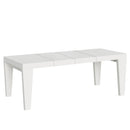 Tavolo Allungabile 160/420x90x77 cm Spimbo Premium Bianco Frassino  