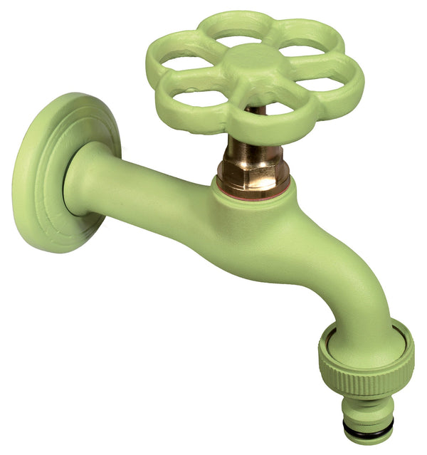 acquista Robinet coloré pour fontaine de jardin en laiton Belfer RUB/024 Vert Acide