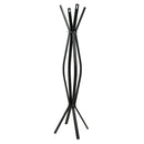 Appendiabiti a Stelo in Legno 4 Braccia 60x60H178cm Nero