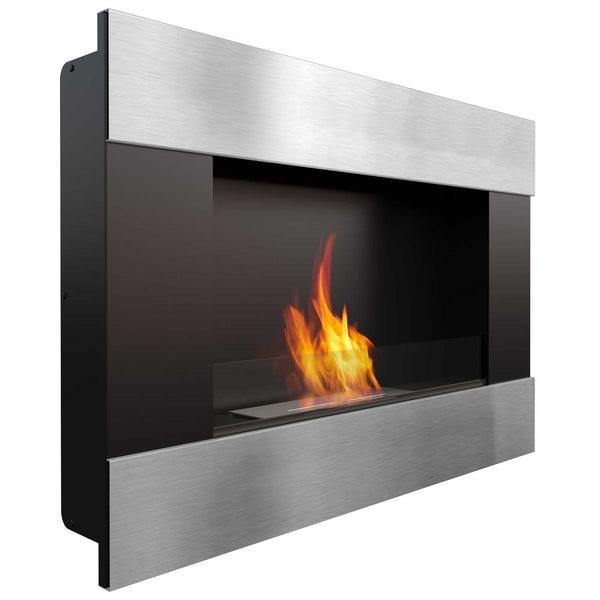 acquista Cheminée Bioéthanol Murale 90x65,2 cm Flig Boston Argent