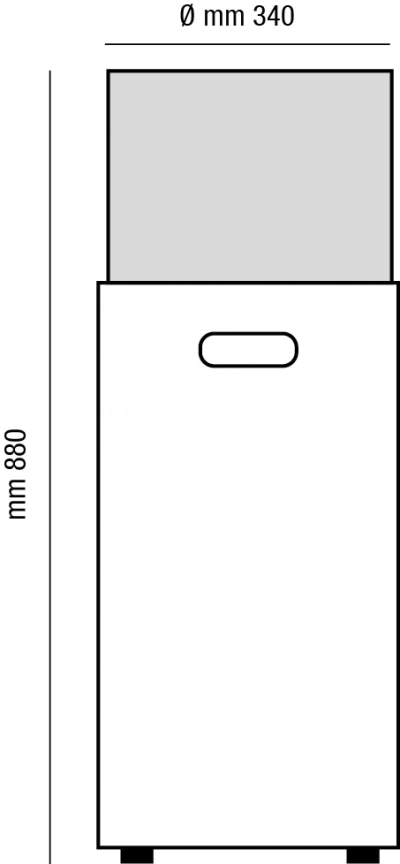 Camino a Bioetanolo da Pavimento Ø34x88cm Karlsen Gallipoli Nero