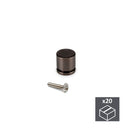 Pomolo per Mobile Zama Titanio 20 Pezzi Emuca