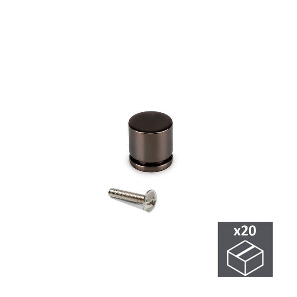 acquista Emuca Bouton de Meuble Titane Zamak 20 Pièces