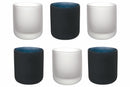 Set 6 Bicchieri Acqua Frosted in Vetro 350 ml Villa d'Este Home Tivoli Masai Black
