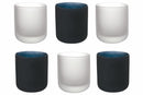 Set 6 Bicchieri Acqua Frosted in Vetro 350 ml Villa d'Este Home Tivoli Masai Black