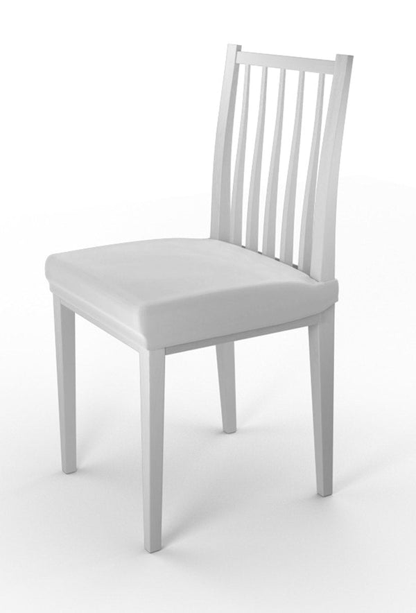 prezzo Lot de 2 Housses de Chaise Stretch en Polyester Blanc