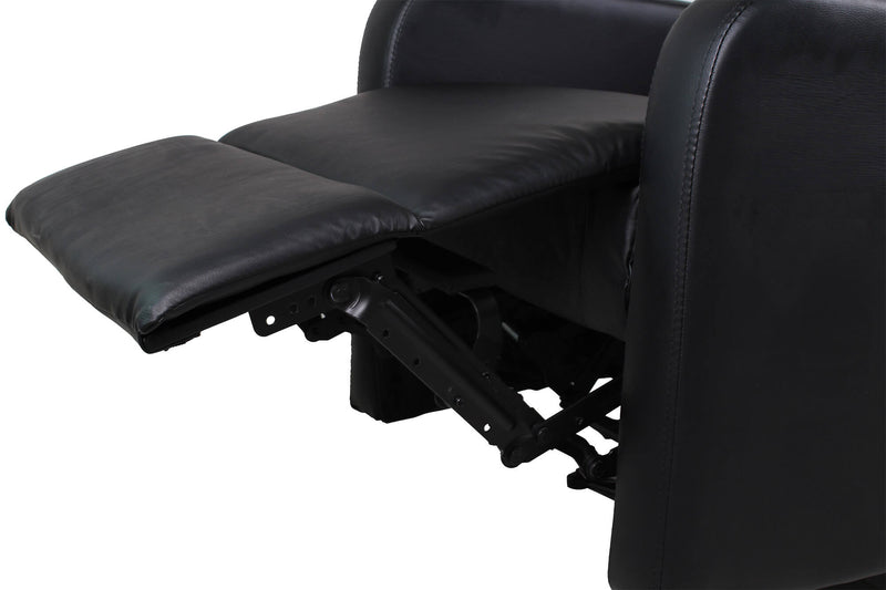 Poltrona Alzapersona Elettrica 1 Motore in Similpelle Vandi Nera