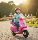 Piaggio Vespa GTS Elettrica 12V con Bauletto per Bambini Rosa