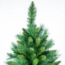 Albero di Natale Canberra 180 cm 750 Punte Foltissimo con Innesto Rapido e Base in Metallo in PVC e PE Verde      
