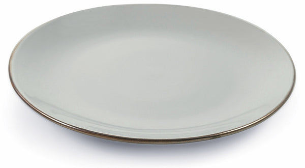 online Set de 6 assiettes plates Ø26,5x2,5 cm en grès VdE Tivoli 1996 Royal Passion gris clair