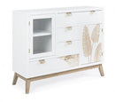 Credenza 2 Ante 4 Cassetti Folium in Legno