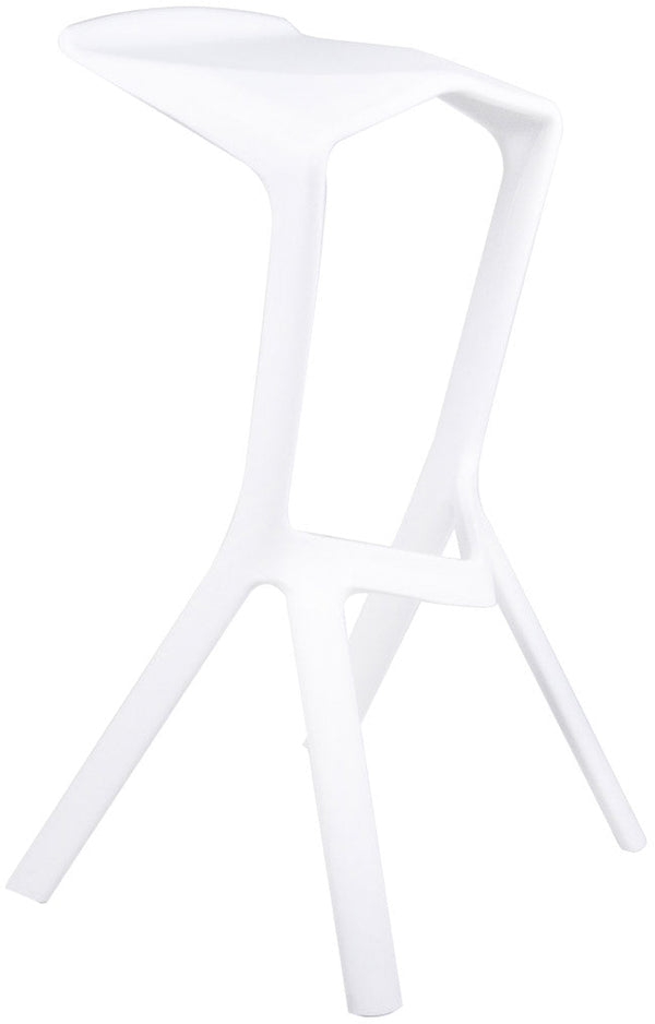 Tabouret de bar de cuisine en polypropylène blanc Vandi sconto