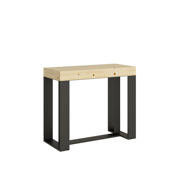 prezzo Console d'extérieur extensible en bois et fer H77x40x90/300cm Itamoby Classic Purple Fir