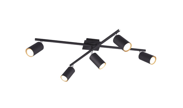 prezzo Plafonnier d'intérieur GU10 en métal noir mat