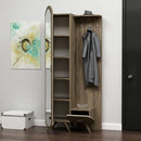 Mobile ingresso Kerry noce anta a specchio e cassetto