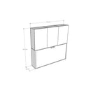 Letto Singolo a Scomparsa Composizione D Kando H194,4 Bianco Frassino con Materasso