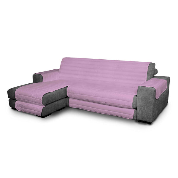 prezzo Housse de canapé matelassée en microfibre avec péninsule gauche lilas