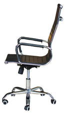 Sedia Poltrona Presidenziale da Ufficio in Similpelle Itamoby Lux a Nera