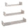 Lot de 3 Etagères Murales 60-50-40x15,5x8 cm en Fibre de Bois Magnétique Chêne Gris