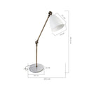 Lampada da scrivania snodabile Konrat 