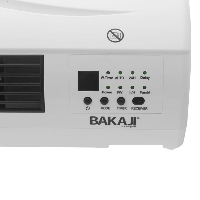 Termoventilatore Caldobagno da Parete 2000W con Timer 24H Onda