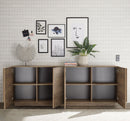 Madia Design Moderno 4 Ante Jupiter 241x44x90 cm Noce Mercure