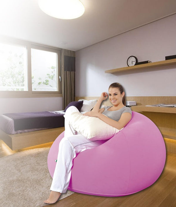 Fauteuil Gonflable Pouf Floqué 105x105x65cm Jilong Easigo Lazy Sofa Rose acquista