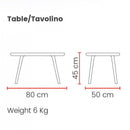 Set da Giardino Divano Poltrone e Tavolino in Polipropilene Vandi Marrone