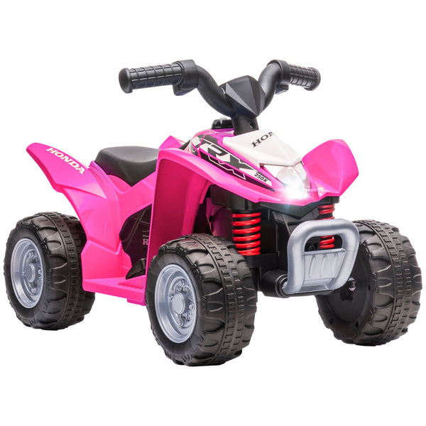 sconto Quad Elettrico per Bambini licenza ufficiale HONDA con Luci LED Clacson e Pedale Rosa
