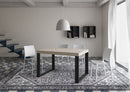 Tavolo Allungabile 120-224x90x77 cm Tecno Premium Cashmere Telaio Antracite 