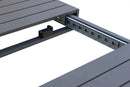 Tavolo Allungabile Houston 225/300x100x75 h cm in Alluminio Antracite