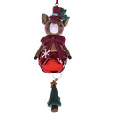 Set 6 Decori Babbo Natale, Pupazzo di Neve e Renna H13 cm 