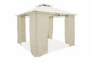 Gazebo da Giardino in Ferro 3x3 mt Soriani Sahara Ecrù