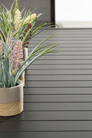 Tavolo da Giardino 150x80x75 cm in Alluminio Hilde Antracite
