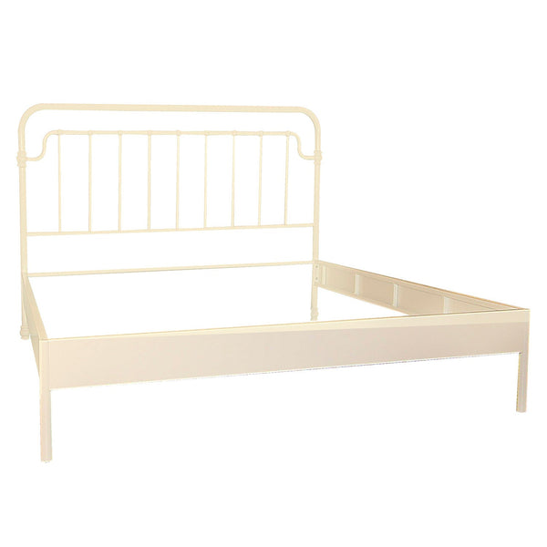 acquista Cadre de lit double en métal 160x195x115,5cm Nœuds Blanc