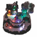 Villaggio Natalizio in Plastica con Luci e Suoni 21x18,5x16 cm Soriani
