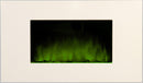 Camino Elettrico da Parete Effetto Fiamma 2000W CheminArte White Loft Bianco
