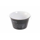 Tazza Bowl per Yogurt e Cereali 550 ml in Gres VdE Tivoli 1996 Nero e Bianco